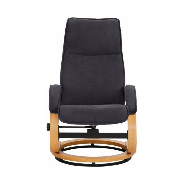 Set fotoliu și taburet cu tapițerie textilă Støraa Rika, gri-image-3