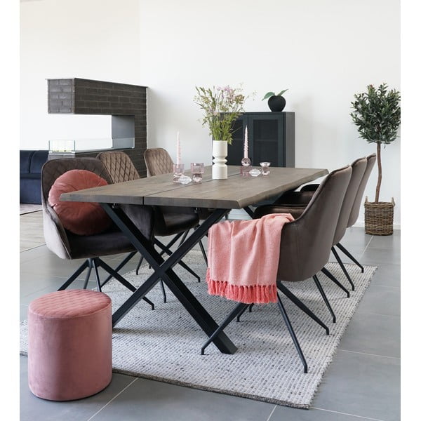 Scaun de sufragerie maro tapițat Harbo – House Nordic-image-1