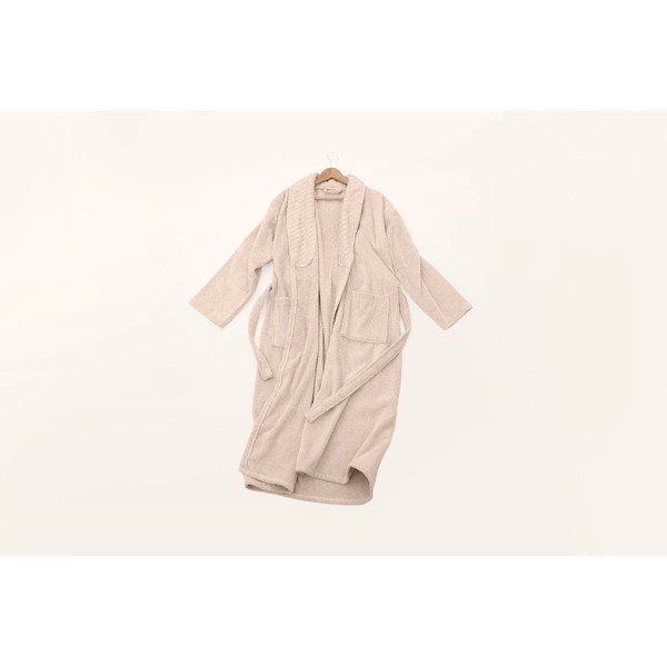Halat de baie  roz L/XL din bumbac - Foutastic-image-2
