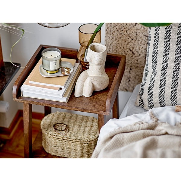 Covor tip traversă crem din amestec de bumbac 75x245 cm Saxo – Bloomingville-image-1