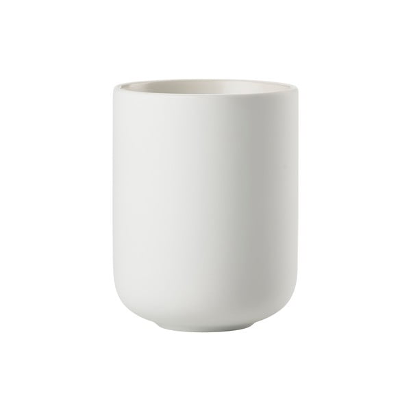 Suport pentru periuța de dinți alb din gresie ceramică Sensu – Zone