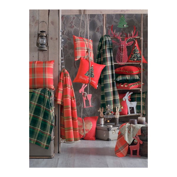 Napron Mike & Co. NEW YORK Honey Celebration, 40 x 140 cm, verde-roșu-image-2