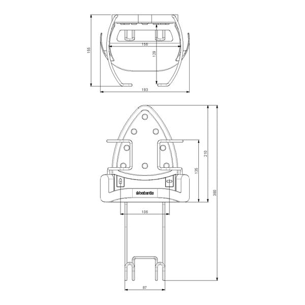 Suport pentru masă și mașină de călcat – Brabantia-image-4