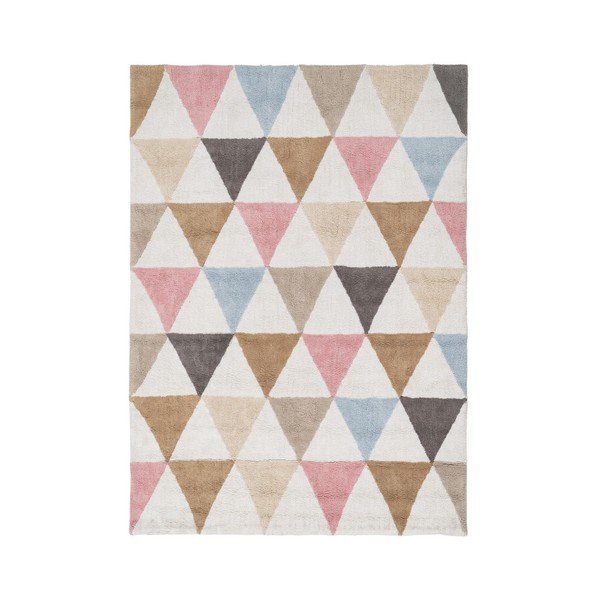 Covor lavabil din bumbac 120x160 cm Geometric – Ixia