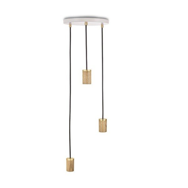 Lustră albă/în culoare naturală cu intensitate reglabilă ø 25 cm – tala