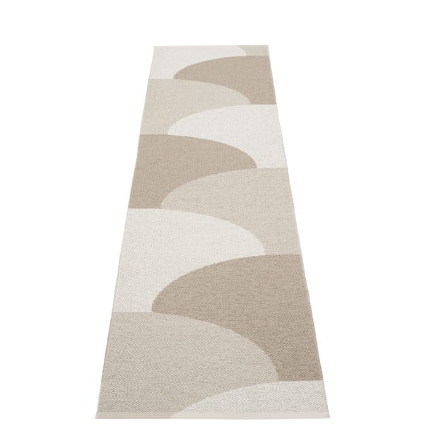 Covor tip traversă pentru interior și exterior bej 70x270 cm Hill Dark Linen – Pappelina