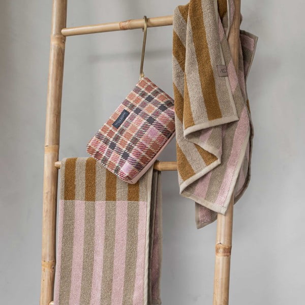 Prosop maro/bej din bumbac organic 50x90 cm Disorder – Mette Ditmer Denmark-image-2