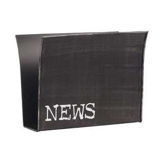 Suport metalic pentru reviste LABEL51, negru