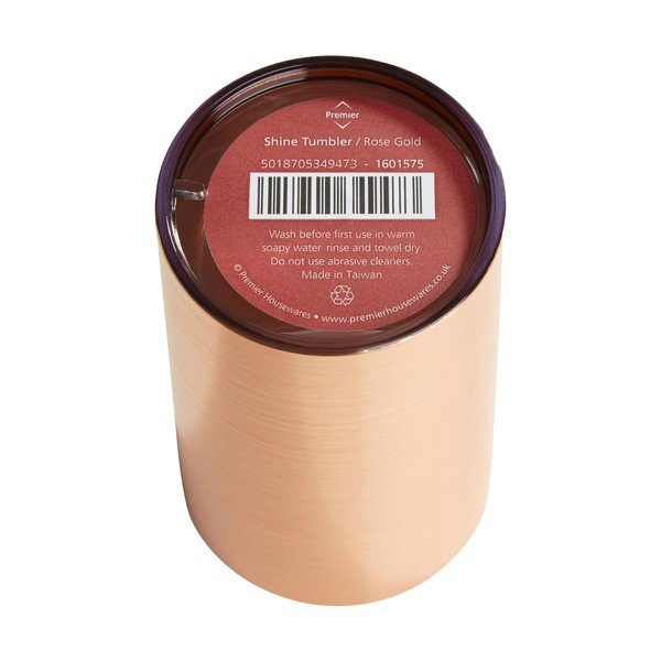 Suport pentru periuțe de dinți Premier Housewares Shine, roz-auriu-image-1