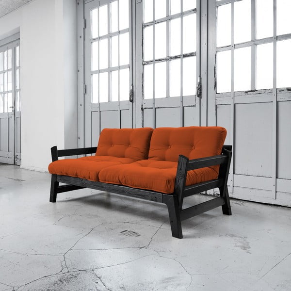 Canapea extensibilă Karup Step Black/Orange