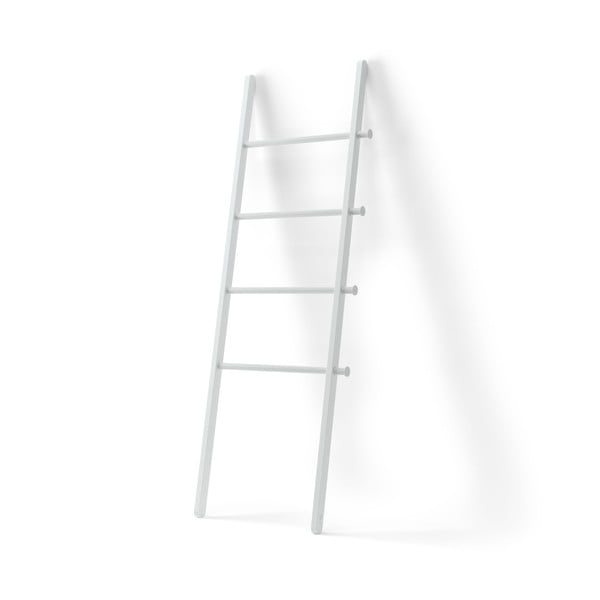 Scară decorativă albă din lemn masiv de plop Leana – Umbra-image-3