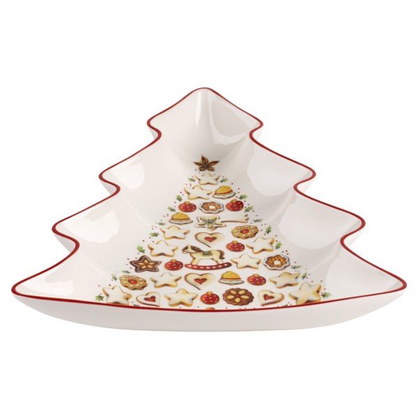 Bol de servire din porțelan roșu și alb Villeroy & Boch Tree-image-1