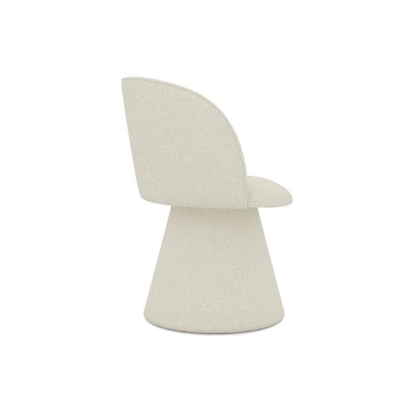 Scaun de sufragerie crem tapițat Maia – Makamii-image-2