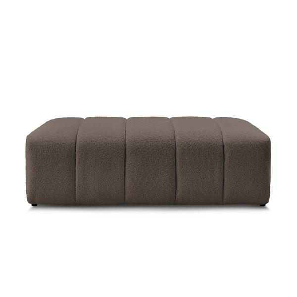 Taburet maro cu tapițerie din țesătură bouclé Annecy – Bobochic Paris