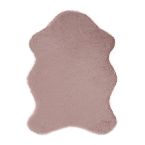Covor din blană artificială Pelus Powder, 75 x 100 cm, roz
