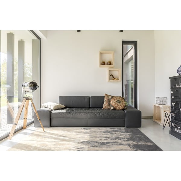 Covor gri/bej din lână 133x190 cm Niagara graphite – Agnella-image-1