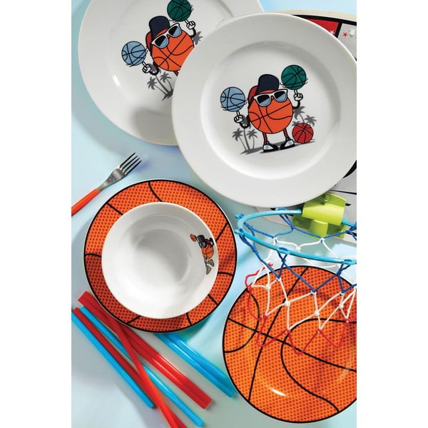 Set veselă pentru copii 5 piese din porțelan Kütahya Porselen Basketball-image-1