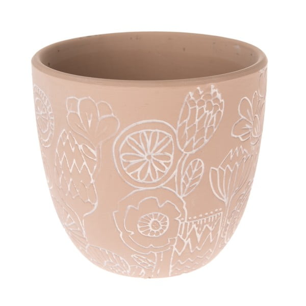 Ghiveci din ceramică Dakls Blossom, ø 13,5 cm, bej