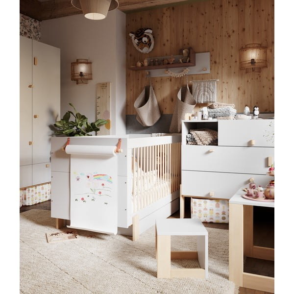 Masă de înfășat gri deschis Cube - Pinio-image-1