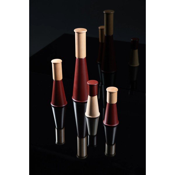 Recipient pentru sare și piper roșu/în culoare naturală din ceramică Gurken – Sagaform-image-4