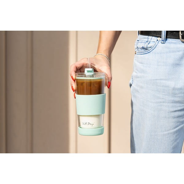 Cană termos verde-mentă 600 ml Fuori – Vialli Design-image-4
