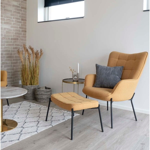 Măsuță de cafea rotundă aurie ø 48 cm Venezia - House Nordic-image-4