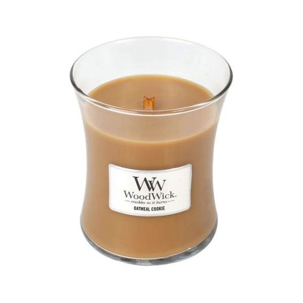 Lumânare parfumată WoodWick, cu aromă de biscuiți, 275g, 60 ore