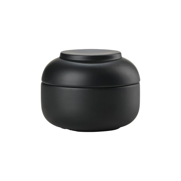 Organizator de baie negru pentru dischete demachiante din gresie ceramică Sensu – Zone