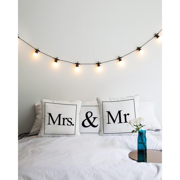Set 3 perne Really Nice Things Mr & Mrs, 45 x 45 cm-image-1