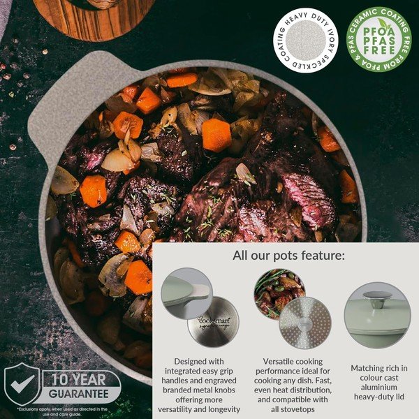 Cratiță pentru copt cu capac 3,2 l Signature Range – Cooksmart ®-image-2