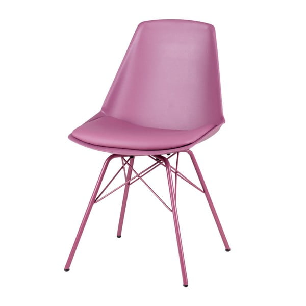 Set 4 scaune Sømcasa Tania, roz - violet
