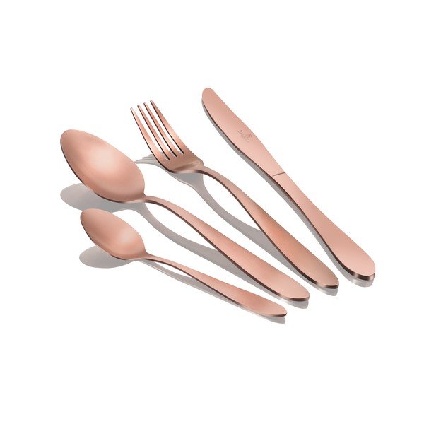 Tacâmuri din oțel inoxidabil 24 buc Rosegold Metallic Line - BerlingerHaus-image-2