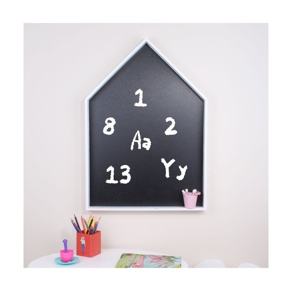Tablă de perete cu etajeră North Carolina Scandinavian Home Decors Maison L, alb-image-1
