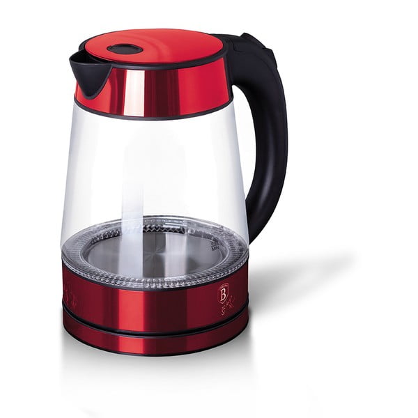 Ceainic electric roșu de 1,7 l Burgundy Metallic Line - BerlingerHaus-image-2
