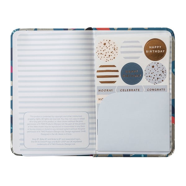 Carnețel adrese și zile de naștere Busy B Notebook Floral-image-4