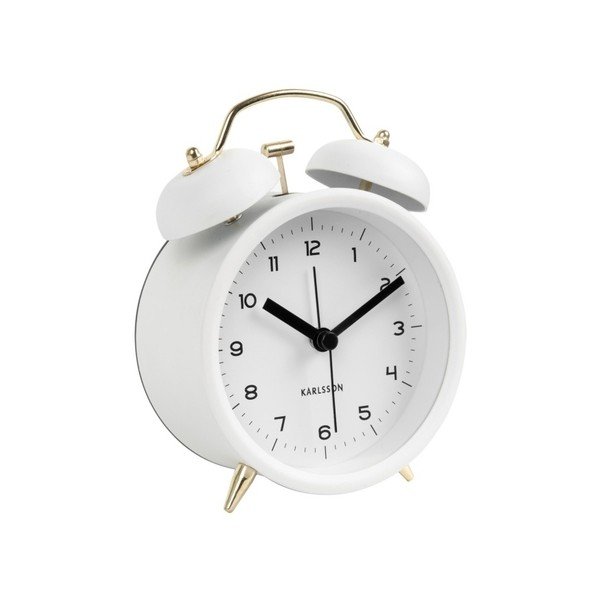 Ceas alarmă Karlsson Classic, alb, ⌀ 10 cm-image-1