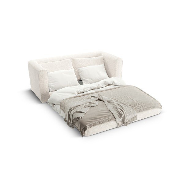 Canapea albă extensibilă 158 cm Lido – Micadoni -image-3