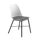Scaun Unique Furniture Whistler, alb-gri