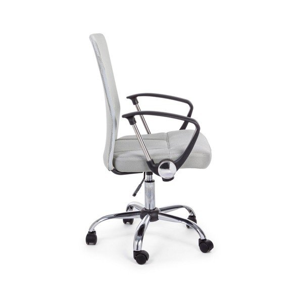 Scaun de birou gri deschis tapițat Brisbane – Yes Everyday-image-3