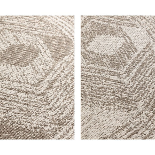 Covor de exterior maro/crem rotund ø 100 cm Gemini – Elle Decoration-image-4