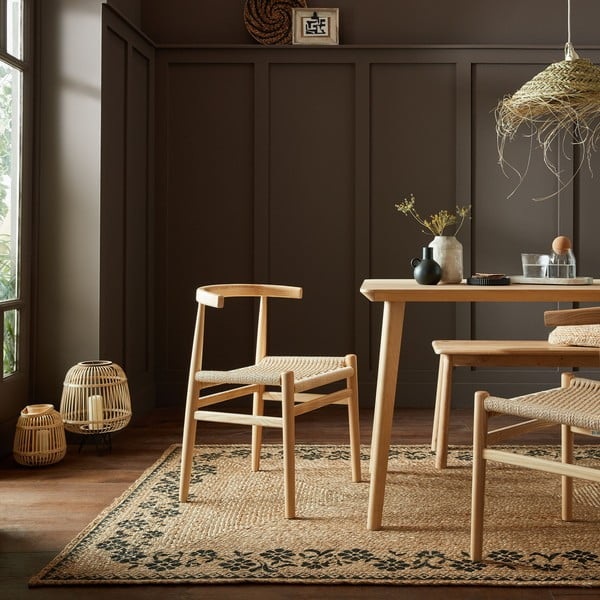 Covor în culoare naturală din iută 160x230 cm Maisie – Flair Rugs-image-1