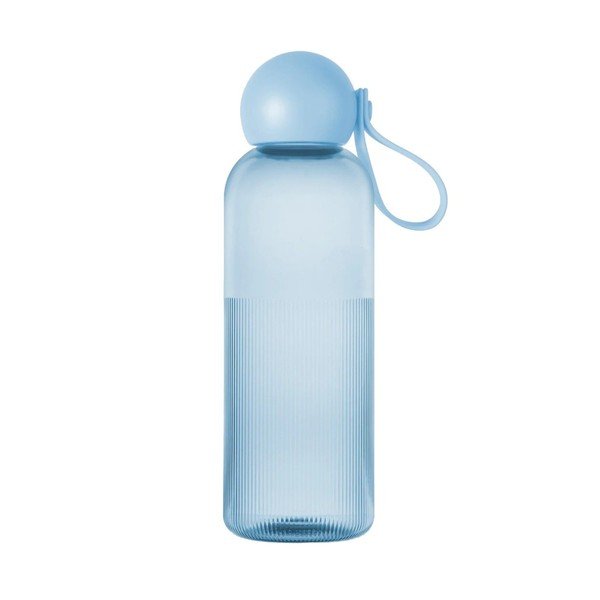 Sticlă albastru-deschis de călătorie din plastic reciclat 600 ml Ture – Sagaform