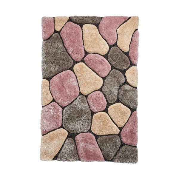 Covor Think Rugs Noble House Rock, 120 x 170 cm, roz-gri