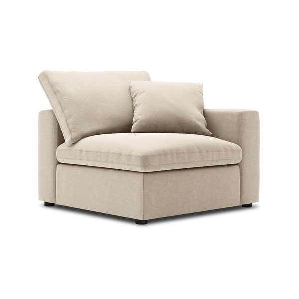 Modul cu tapițerie din catifea pentru canapea colț de dreapta Windsor & Co Sofas Galaxy, bej-image-2