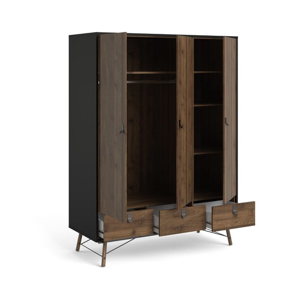 Șifonier Tvilum Ry, maro închis-negru-image-4