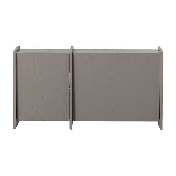 Comodă TV gri cu aspect de lemn de frasin 102x53x44 cm Brock – WOOOD-image-2