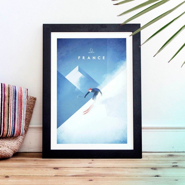 Poster Travelposter Ski France, A3-image-1