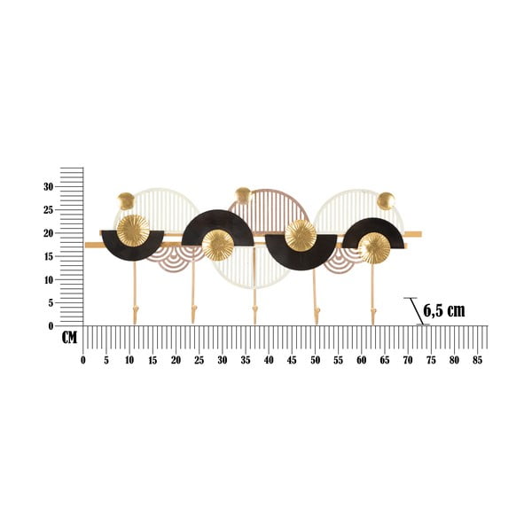 Cuier de perete Mauro Ferretti Art, auriu - negru-image-2