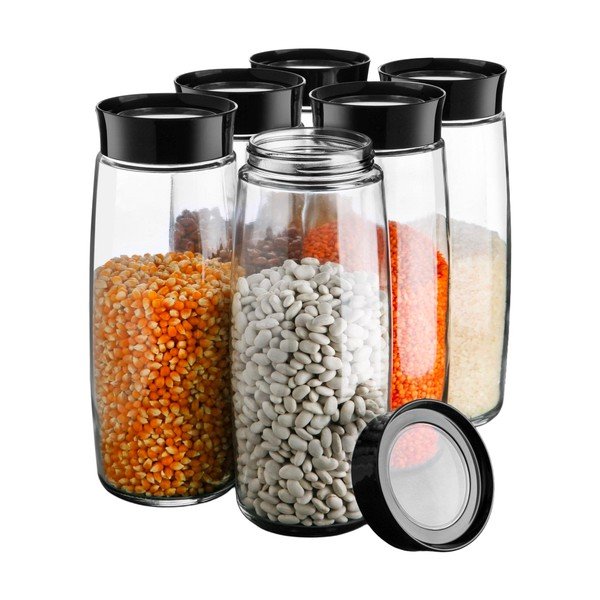 Recipiente 6 buc. din sticlă pentru alimente – Hermia