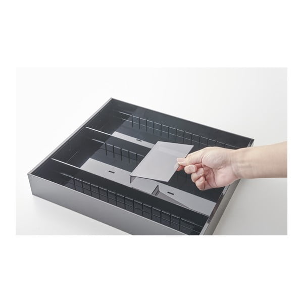 Organizator de tacâmuri negru din plastic 47.5 x 35 cm - YAMAZAKI-image-4